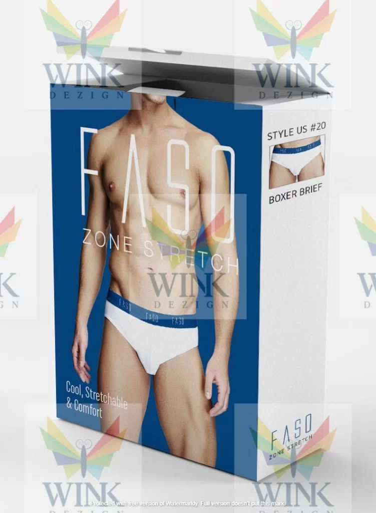 Innerwear box packaging design in coimbatore